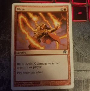 Blaze 8th edition magic card